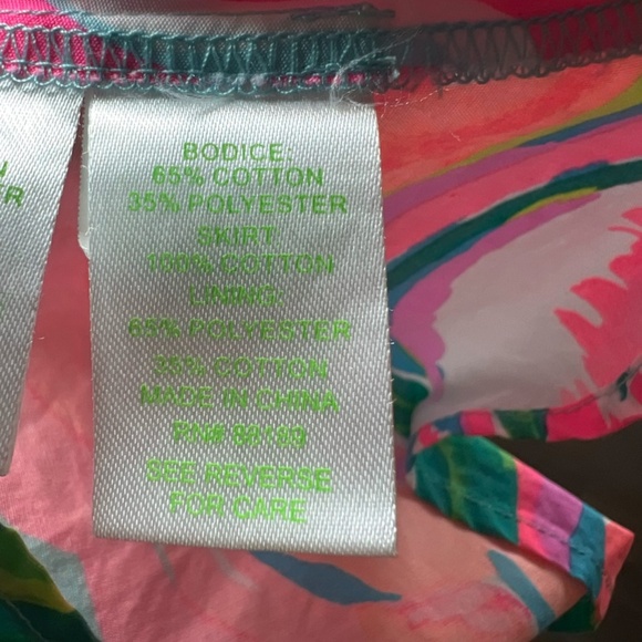 Lilly Pulitzer Girls Brit Dress Paradise Bound Ruffle Purple Pockets Size XS 2-3 - Picture 13 of 13